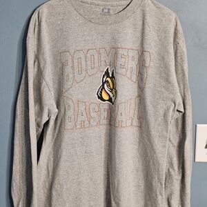 Gray Schaumburg Boomers Baseball Long Sleeve Shirt.   #1154